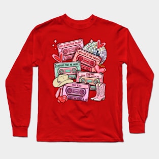 Valentine's Day cassette tapes, Happy Valentine's, 14th February, Valentine's Day Long Sleeve T-Shirt